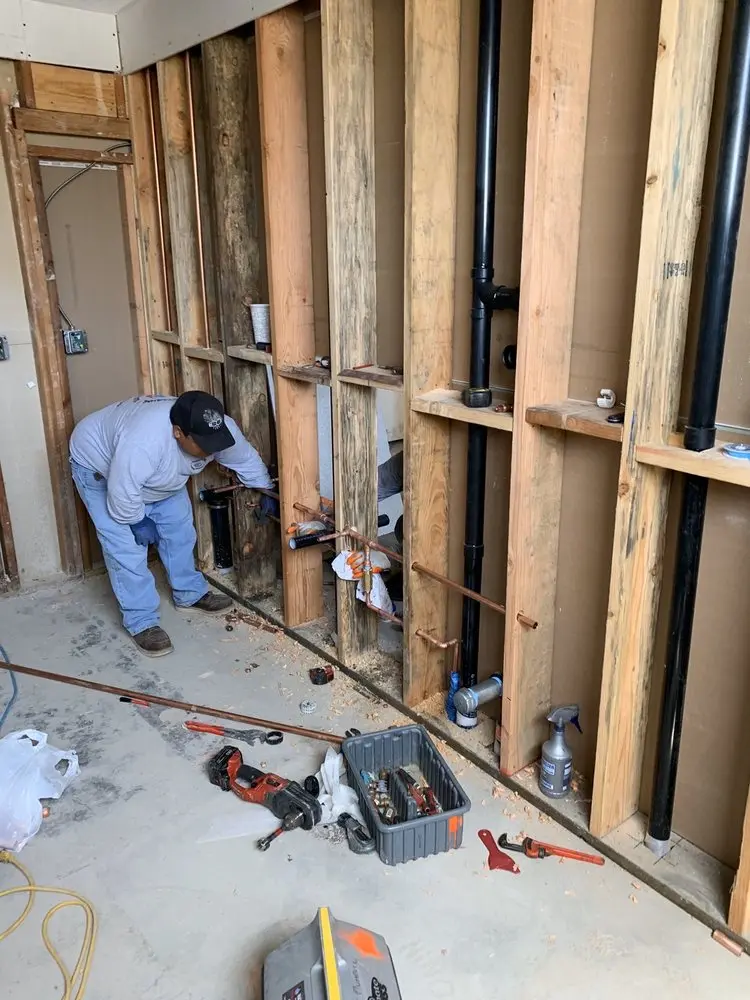 Commercial rough-in plumbing for Water Heater Replacement in Collegeville